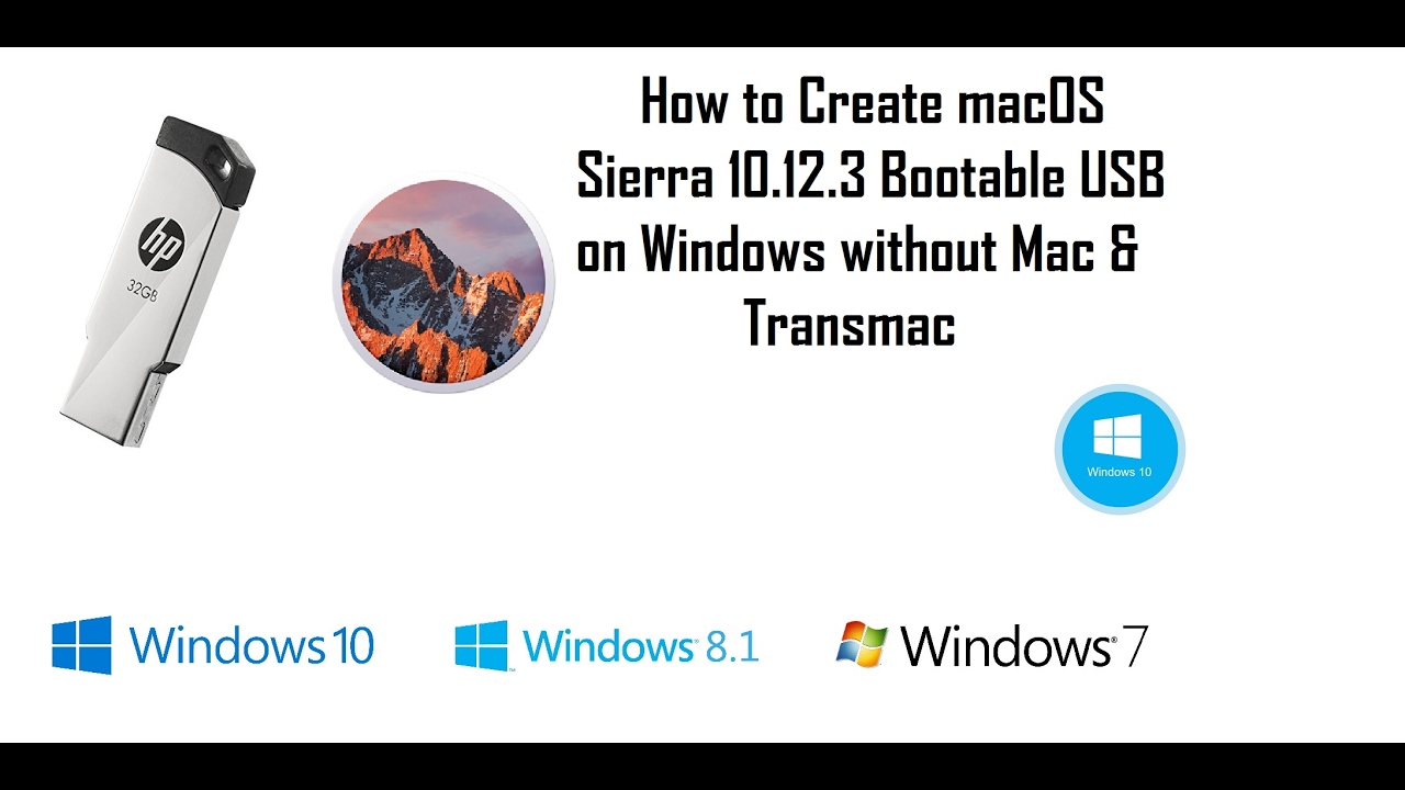 create bootable usb for windows 7 on mac